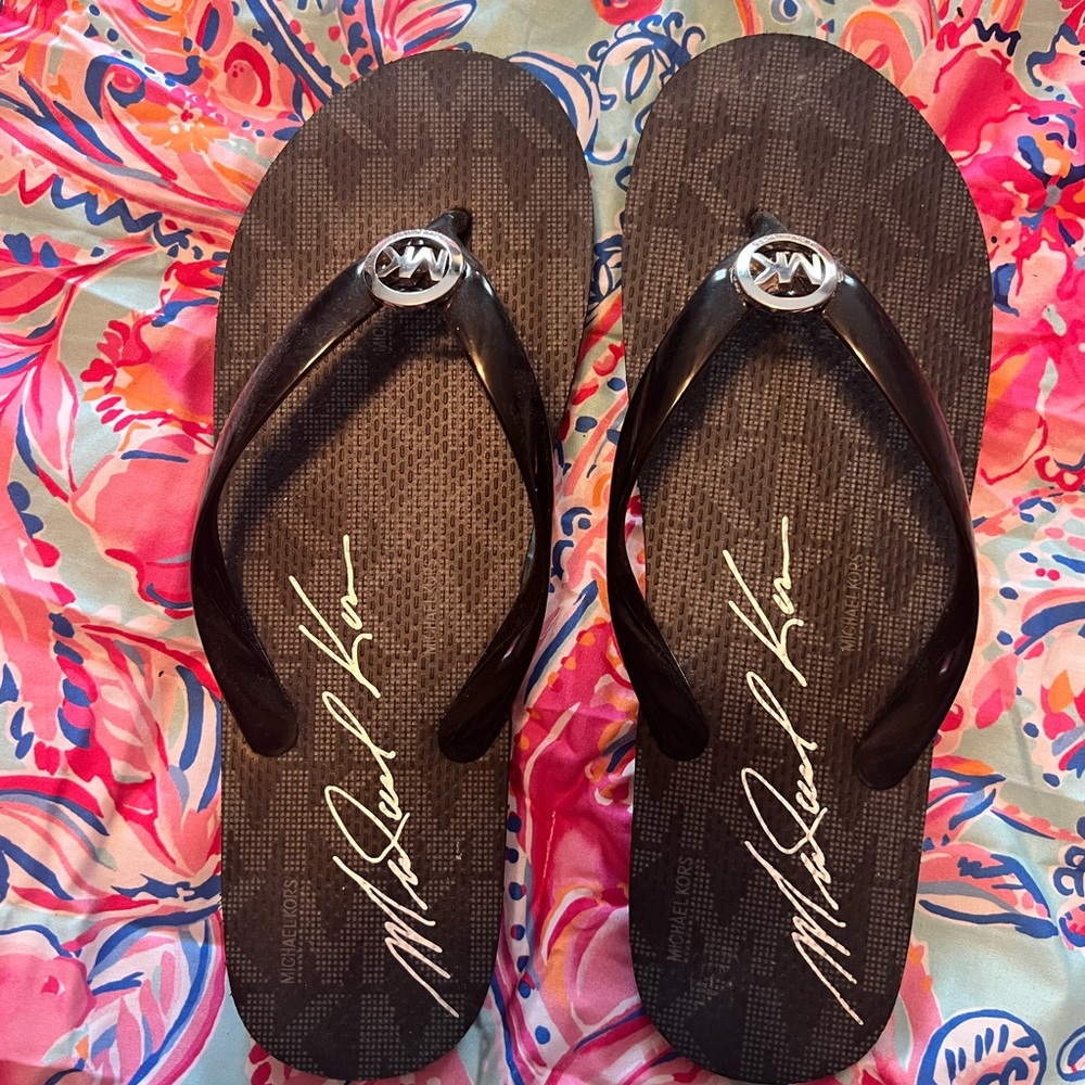 Brand new Michael Kors flip flops